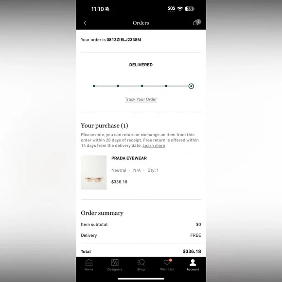 Prada Transparent and Tan Sunglasses - Picture 14 of 15